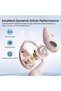 Open-back headphones - Wireless Bluetooth 5.4 sports headphones - With digital display, 50-hour battery life - Suitable for cycling and running - Pink - 3