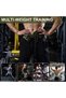 Weightlifting Belt with Chain, Unisex Weight Support Belt, Bodybuilding and Powerlifting Accessory, For Home and Gym, Black - 4