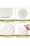 Desk organizer, 360-degree rotating pen holder, pen organizer with 5 compartments, pen holder for desk for office, school, home (Cream White) - 4
