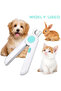 Nail clippers with LED lights, combining nail file and splash-proof functions, suitable for dogs, cats, rabbits and other animals, blue. - 4