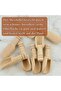 8 small wooden spoons 7.6×2.3cm for herbal tea and salt - 3