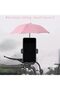 Mobile Phone Umbrella Multi-functional Adjustable Cute Umbrella Sunshade Anti-Glare with Pig Suction Cup Pink - 3