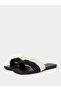 Black Ruched Strap Sandals - 2
