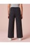 Senior Girls Black Studded Wide Leg Jeans - 4