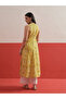 Yellow Floral Embroidered Sleeveless Kurta - 3