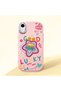 iPhone Xr Compatible Case Camera Protector Pink Silicone Couple Phone Case Heart Pattern