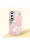 Tecno Camon 40 Pro 5g Compatible Case Camera Protector Pink Silicone Couple Phone Case with Floral Pattern