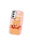 Samsung Galaxy A34 Compatible Case Camera Protector Pink Silicone Couple Phone Case with Bear Pattern - 3
