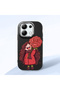 Redmi Note 13 4g Compatible Case Camera Protector Black Silicone Couple Phone Case Girl Patterned