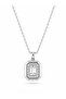 316L Steel Chain Silver Color Square Form Necklace