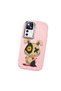 Mi 12t Compatible Case Camera Protector Pink Silicone Couple Phone Case Character Patterned - 3