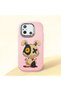 Redmi 12C Compatible Case Camera Protector Pink Silicone Couple Phone Case Character Patterned