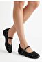 Dunte black tulle ballet flats - 3