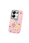 Poco M6 Pro 4g Compatible Case Camera Protector Pink Silicone Couple Phone Case with Bear Pattern - 3