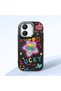 Redmi 13C Compatible Case Camera Protector Black Silicone Couple Phone Case Heart Pattern
