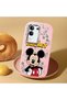 Vivo Y29 Compatible Case Camera Protector Pink Silicone Couple Phone Case with Character Pattern - 2