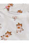 Infant Girls White Fox Print Pyjama Set - 2