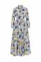 Crystal Floral Patterned Shirt Dress