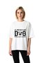 Women's Oversize Rescue Dog Printed T-Shirt 100% Cotton Relaxed Fit Graphic Pattern Casual Modern