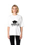 Women's Oversize Graduation Themed Graphic Printed 100% Cotton Short Sleeve Relaxed Fit T-Shirt Casual Stylish