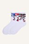 Sonic the Hedgehog Licensed 3-Piece Cotton Long Socks for Boys I2122A8Ns