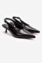 Women's Pointed Toe Open Back Mini Heeled Shoes Vodige - 3