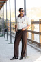 Patterned Polo Neck T-shirt - 4