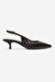 Alvessia Brown Knitted Women's Low Heel Shoes - 3