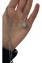 Necklace 316L Stainless Steel Women's Necklace Silver Color Rotatable Sun Design with Stone Stylish and Elegant Steel Necklace 316L Steel Necklace Women's Necklace Sun Pendant Rotatable Necklace Stone Necklace, Silver Color Necklace - 2