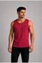 Men's Red Strappy Athlete T-Shirt-D235