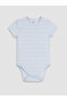 Crew Neck Printed Baby Boy 2-Piece Bodysuit - 2
