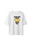 Women's Oversize Tea-Themed Printed T-Shirt 100% Cotton Relaxed Fit Daily Wear Comfortable Modern Stylish - 2