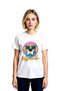 Women's Graphic Printed Dog Pattern Relaxed Fit Short Sleeve Round Neck Cotton T-Shirt Casual Modern