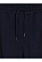 Ozmarka New Season Navy Blue Regular Fit Men's Sweatpants with Side Stripes - 7