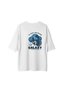 Women's Oversize T-Shirt Retro Space Theme Printed Relaxed Fit Casual Wear Collection Modern Stylish - 2