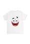 Children's Cartoon Face Printed Short Sleeve T-Shirt 100% Cotton Relaxed Fit Cheerful Character Digital Print - 2