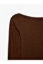Modal and Cotton Blend Boat Neck Short Sleeve T-Shirt - 6