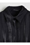 Beli Belted Shiny Textured Women's Shirt - 6