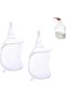 Two-piece foldable mesh laundry basket, white