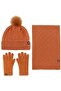 3-piece winter hat scarf gloves.