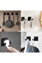 Four-piece rotating hook set, 360-degree folding, white. - 4