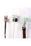 Adhesive Hook Silicone Nail-Free Toothbrush and Towel Holder (Black) - 5