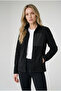 Women's Black Comfortable Fit Full Zipper Thick Outdoor Fleece Jacket with Front Pockets
