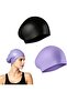 2 swim caps silicone L.