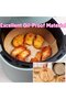 100 sheets of air fryer baking paper, non-stick and oil-resistant, yellow. - 3