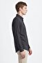 Waffle Patterned Travel Navy Blue Men's Shirt - 3