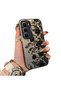 Infinix Hot 60 Pro Compatible Elegant Black Lace Flower Pattern Case, High Quality Matte Phone Case - 2