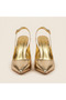 Venus Buckle Detailed Shiny Heeled Shoes - 3
