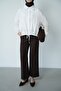 Women's Long Back-Tie Hijab Shirt with Six Drawstrings and Tie-Up at the Back - 5