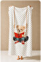 Cute Scooter Teddy Bear Mini Polka Dot Patterned 70X150 Beach Towel - Digital Printed Bath Towel - 4